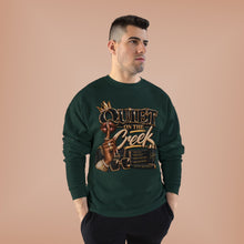 Load image into Gallery viewer, Quiet on the Creek | Less Talk More Peace Luxury Streetwear Graphic Unisex EcoSmart® Crewneck Sweatshirt
