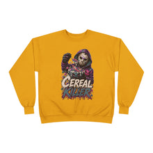 Load image into Gallery viewer, Cereal Killer Halloween Sweatshirt | Masked Horror Graphic Unisex EcoSmart® Crewneck Sweatshirt
