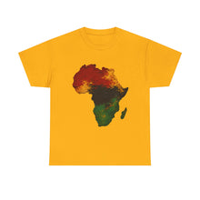 Load image into Gallery viewer, Juneteenth Africa Textured Paint Stroke T-Shirt | Pan African Art Shirt | Afrocentric Pride Tee | Black History Unisex Heavy Cotton Tee
