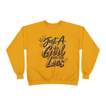 Load image into Gallery viewer, Just A Girl and Her Locs Unisex EcoSmart® Crewneck Sweatshirt
