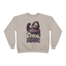 Load image into Gallery viewer, Cereal Killer Halloween Sweatshirt | Masked Horror Graphic Unisex EcoSmart® Crewneck Sweatshirt
