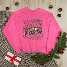Load image into Gallery viewer, I Love Both Places Back and Forth Sweatshirt – Pink &amp; Green Graphic Unisex EcoSmart® Crewneck Sweatshirt
