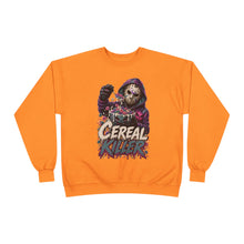 Load image into Gallery viewer, Cereal Killer Halloween Sweatshirt | Masked Horror Graphic Unisex EcoSmart® Crewneck Sweatshirt
