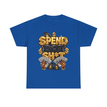 Load image into Gallery viewer, Spend Dat Sh*t Money Graphic Tee | Gold &amp; Black Cash Money Unisex Heavy Cotton Tee
