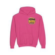 Load image into Gallery viewer, Young Boss Energy Lemonade CEO | Girls Inspirational Graphic Youth Heavy Blend Hooded Sweatshirt
