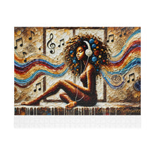 Load image into Gallery viewer, Rhythm of Her Soul – Colorful Afro Art Puzzle (110, 252, 520, 1014-piece)
