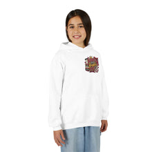 Load image into Gallery viewer, Booked for a Brighter Me Girls Hoodie | Inspirational Reading &amp; Big Dreams Youth Heavy Blend Hooded Sweatshirt
