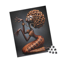 Load image into Gallery viewer, Sculpted in Gold – Afrocentric Bronze Art Puzzle (110, 252, 520, 1014-piece)
