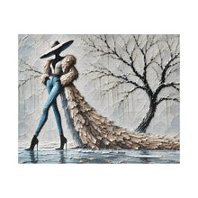Load image into Gallery viewer, Winter's Runway – Textured High-Fashion ArtPuzzle (110, 252, 520, 1014-piece)
