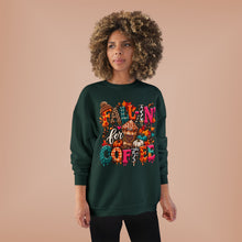Load image into Gallery viewer, Fall-In’ for Coffee Unisex EcoSmart® Crewneck Sweatshirt
