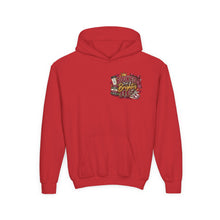 Load image into Gallery viewer, Booked for a Brighter Me Girls Hoodie | Inspirational Reading &amp; Big Dreams Youth Heavy Blend Hooded Sweatshirt
