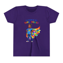 Load image into Gallery viewer, Autism Is My Superpower Youth T-Shirt — Autism Awareness Tee
