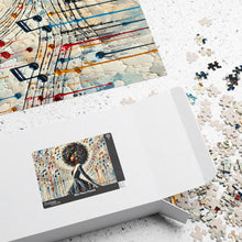 Load image into Gallery viewer, Soulful Symphony – Colorful Abstract Black Art Puzzle (110, 252, 520, 1014-piece)
