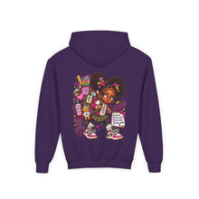 Load image into Gallery viewer, Smart Girls Change the World Youth Heavy Blend Hooded Sweatshirt
