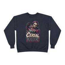 Load image into Gallery viewer, Cereal Killer Halloween Sweatshirt | Masked Horror Graphic Unisex EcoSmart® Crewneck Sweatshirt
