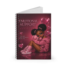 Load image into Gallery viewer, Luxe Berry Pink Emotional Support Spiral Notebook - Ruled Line
