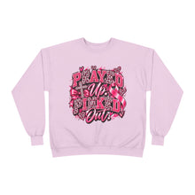 Load image into Gallery viewer, Prayed Up Pinked Out Breast Cancer Awareness Unisex EcoSmart® Crewneck Sweatshirt

