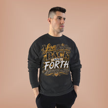 Load image into Gallery viewer, Back &amp; Forth Bling Sweatshirt – “I Love Both Places” Statement Unisex EcoSmart® Crewneck Sweatshirt
