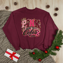 Load image into Gallery viewer, Pink Is More Than a Color Breast Cancer Awareness Unisex EcoSmart® Crewneck Sweatshirt
