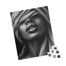 Load image into Gallery viewer, Silver Silence – Black &amp; White Metallic Art Puzzle (110, 252, 520, 1014-piece)

