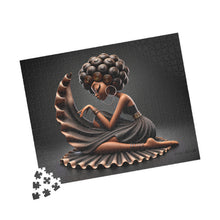 Load image into Gallery viewer, Quiet Elegance – Afrocentric Black Woman Art Jigsaw Puzzle (110, 252, 520, 1014-piece)

