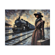Load image into Gallery viewer, The Journey Ahead – Vintage Train Station Jigsaw Puzzle (110, 252, 520, 1014-piece)
