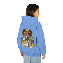 Load image into Gallery viewer, Young Boss Energy Lemonade CEO | Girls Inspirational Graphic Youth Heavy Blend Hooded Sweatshirt

