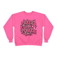 Load image into Gallery viewer, Prayed Up Pinked Out Breast Cancer Awareness Unisex EcoSmart® Crewneck Sweatshirt
