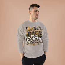Load image into Gallery viewer, Back &amp; Forth Bling Sweatshirt – “I Love Both Places” Statement Unisex EcoSmart® Crewneck Sweatshirt
