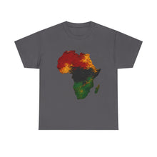 Load image into Gallery viewer, Juneteenth Africa Textured Paint Stroke T-Shirt | Pan African Art Shirt | Afrocentric Pride Tee | Black History Unisex Heavy Cotton Tee
