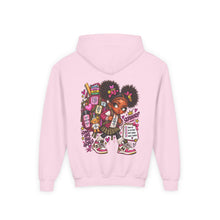 Load image into Gallery viewer, Smart Girls Change the World Youth Heavy Blend Hooded Sweatshirt
