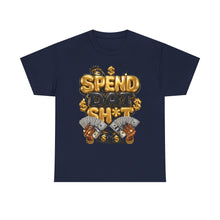 Load image into Gallery viewer, Spend Dat Sh*t Money Graphic Tee | Gold &amp; Black Cash Money Unisex Heavy Cotton Tee
