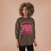 Load image into Gallery viewer, She’s Somebody’s Everything Breast Cancer Awareness | Pink Ribbon Family Support Unisex EcoSmart® Crewneck Sweatshirt

