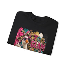 Load image into Gallery viewer, Too Glam to Give a Damn Goose Unisex Heavy Blend™ Crewneck Sweatshirt
