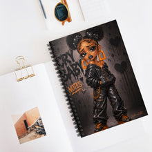 Load image into Gallery viewer, Charcoal Bornze Cry Baby Notes Spiral Notebook - Ruled Line
