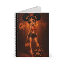 Load image into Gallery viewer, Cocoa Drip Cry Baby Spiral Notebook - Ruled Line
