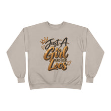 Load image into Gallery viewer, Just A Girl and Her Locs Unisex EcoSmart® Crewneck Sweatshirt
