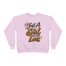 Load image into Gallery viewer, Just A Girl and Her Locs Unisex EcoSmart® Crewneck Sweatshirt
