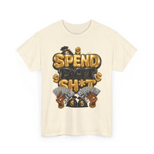 Load image into Gallery viewer, Spend Dat Sh*t Money Graphic Tee | Gold &amp; Black Cash Money Unisex Heavy Cotton Tee
