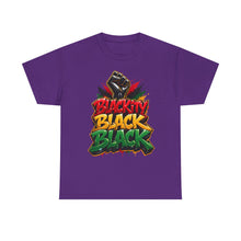 Load image into Gallery viewer, Blackity Black Black T-Shirt | Juneteenth Black Pride Graffiti Streetwear TeeUnisex Heavy Cotton Tee
