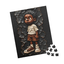 Load image into Gallery viewer, Wonder in His Eyes – Textured Clay Art &amp; Childhood Portrait Puzzle (110, 252, 520, 1014-piece)
