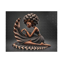 Load image into Gallery viewer, Quiet Elegance – Afrocentric Black Woman Art Jigsaw Puzzle (110, 252, 520, 1014-piece)
