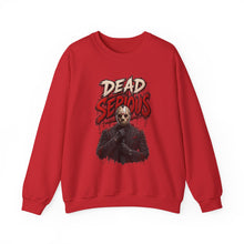 Load image into Gallery viewer, Dead Serious Halloween Sweatshirt | Masked Horror Streetwear Unisex Heavy Blend™ Crewneck Sweatshirt
