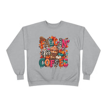 Load image into Gallery viewer, Fall-In’ for Coffee Unisex EcoSmart® Crewneck Sweatshirt
