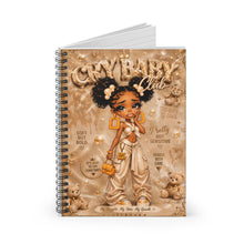 Load image into Gallery viewer, Caramel Cream Cry Baby Spiral Notebook (I) - Ruled Line

