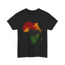 Load image into Gallery viewer, Juneteenth Africa Textured Paint Stroke T-Shirt | Pan African Art Shirt | Afrocentric Pride Tee | Black History Unisex Heavy Cotton Tee
