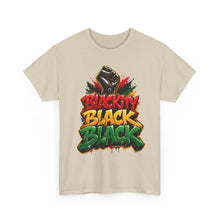 Load image into Gallery viewer, Blackity Black Black T-Shirt | Juneteenth Black Pride Graffiti Streetwear TeeUnisex Heavy Cotton Tee
