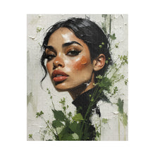 Load image into Gallery viewer, Rooted in Beauty – Botanical Woman Portrait Jigsaw Puzzle | Sage Green Textured Floral Art Puzzle (110, 252, 520, 1014-piece)
