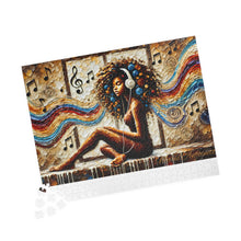 Load image into Gallery viewer, Rhythm of Her Soul – Colorful Afro Art Puzzle (110, 252, 520, 1014-piece)
