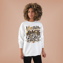 Load image into Gallery viewer, Back &amp; Forth Bling Sweatshirt – “I Love Both Places” Statement Unisex EcoSmart® Crewneck Sweatshirt
